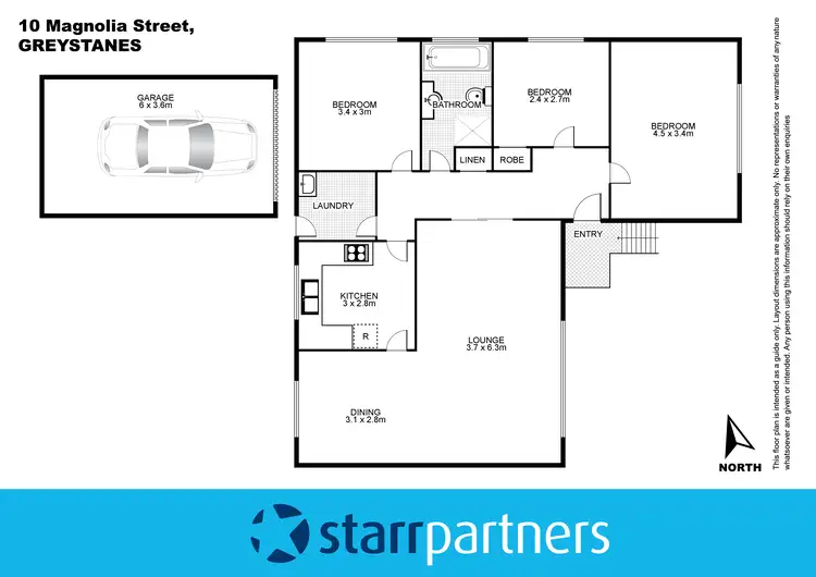 Floorplan of Homely house listing, 10 Magnolia Street, Greystanes NSW 2145