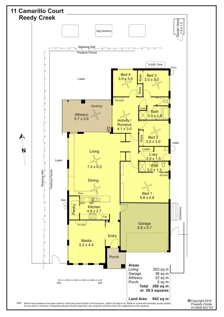 Floorplan of Homely house listing, 11 Camarillo Cct, Reedy Creek QLD 4227