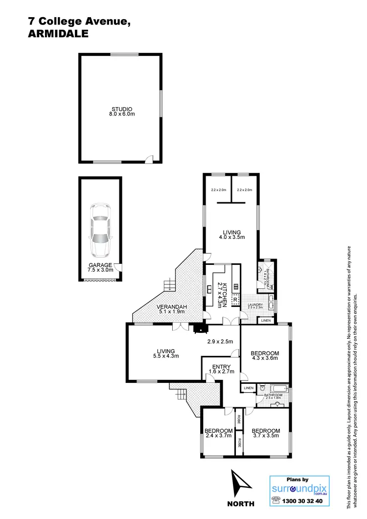 Floorplan of Homely house listing, 7 College Avenue, Armidale NSW 2350