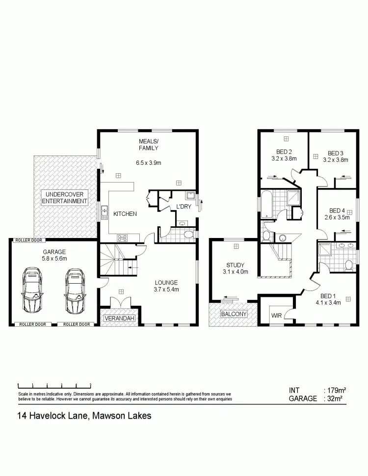 Floorplan of Homely house listing, 14 Havelock Lane, Mawson Lakes SA 5095