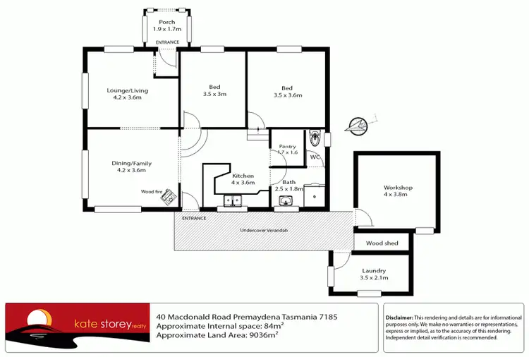Floorplan of Homely house listing, 40 Macdonalds Road, Premaydena TAS 7185