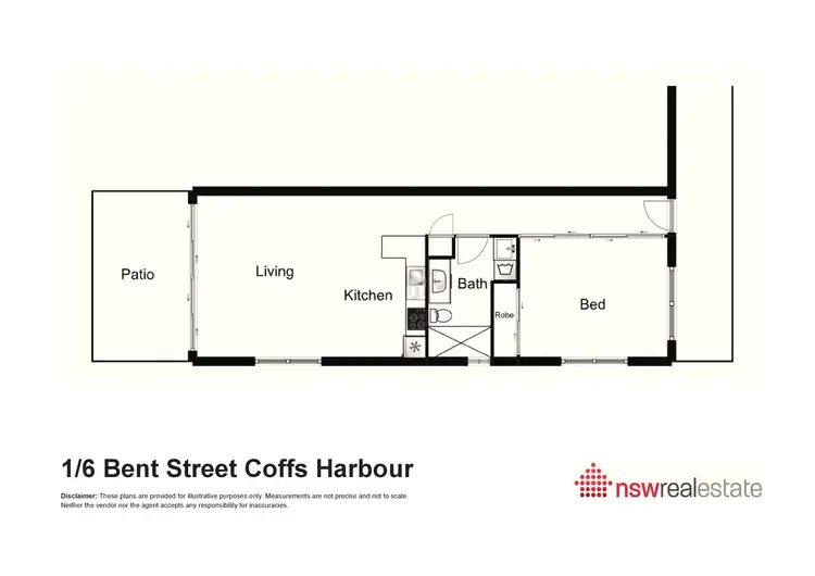 Floorplan of Homely apartment listing, 1/6 Bent Street, Coffs Harbour NSW 2450
