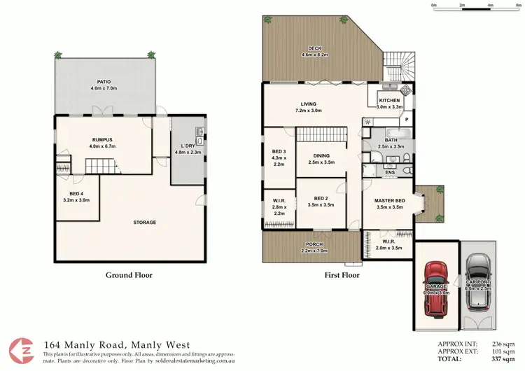 Floorplan of Homely house listing, 164 Manly Road, Manly West QLD 4179