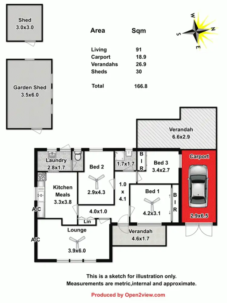 Floorplan of Homely house listing, 28 Shaftesbury Road, Elizabeth Vale SA 5112