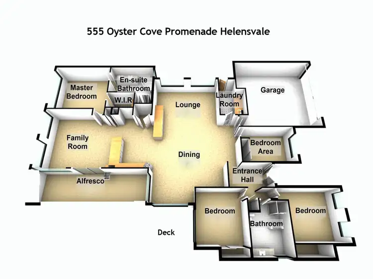 Floorplan of Homely house listing, 555 Oyster Cove Promenade, Helensvale QLD 4212