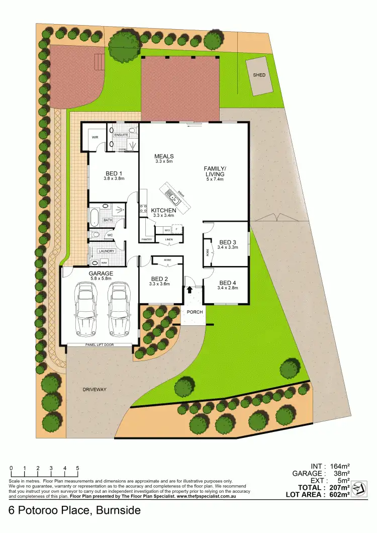 Floorplan of Homely house listing, 6 Potoroo Place, Burnside QLD 4560