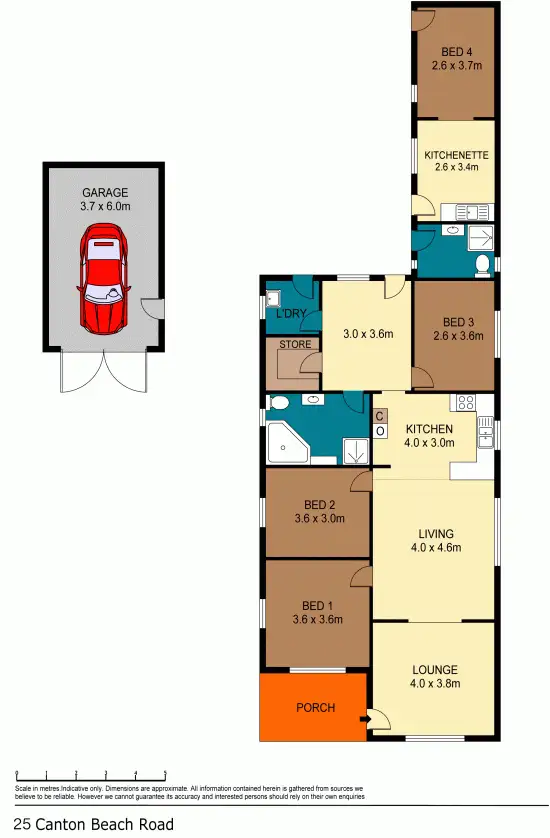 Floorplan of Homely house listing, 25 Canton Beach Road, Toukley NSW 2263
