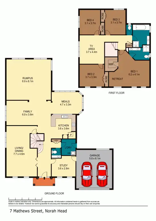 Floorplan of Homely house listing, 7 Mathews Street, Norah Head NSW 2263