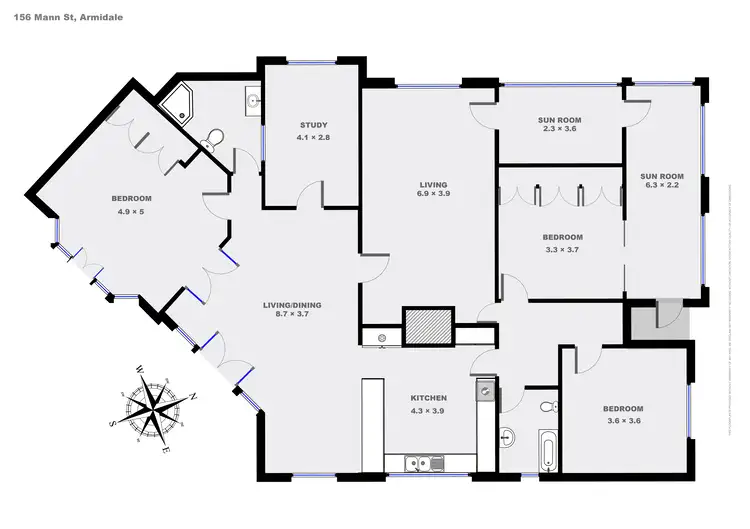 Floorplan of Homely house listing, 156 Mann Street, Armidale NSW 2350