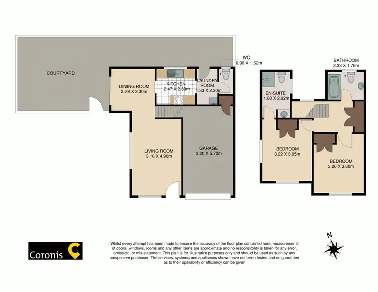 Floorplan of Homely townhouse listing, 1/69 Bilyana Street, Balmoral QLD 4171