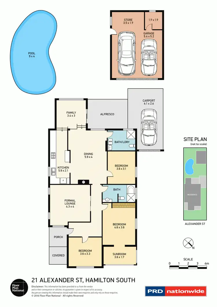 Floorplan of Homely house listing, 21 Alexander Street, Hamilton South NSW 2303