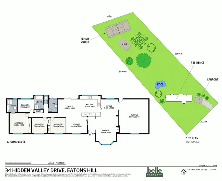 Floorplan of Homely house listing, 34 Hidden Valley Drive, Eatons Hill QLD 4037