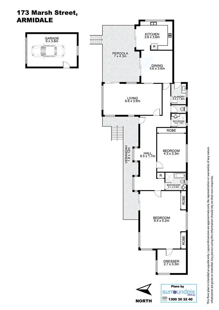 Floorplan of Homely house listing, 173 Marsh Street, Armidale NSW 2350
