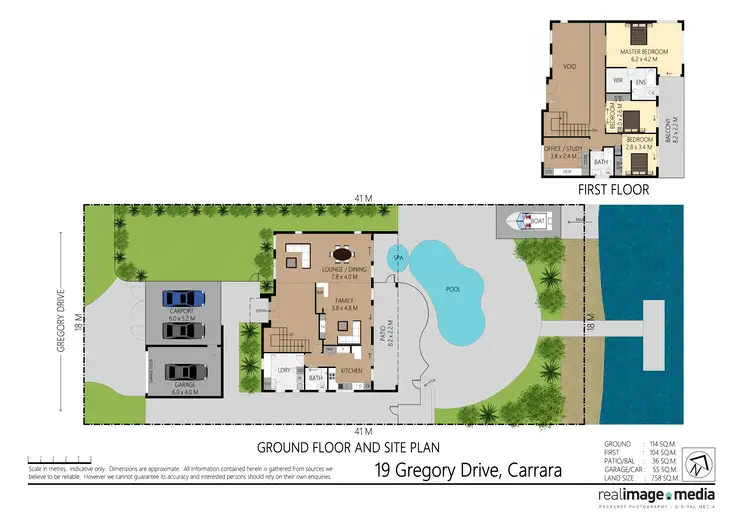 Floorplan of Homely house listing, 19 Gregory Drive, Carrara QLD 4211