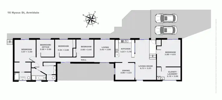 Floorplan of Homely house listing, 16 Nyssa Street, Armidale NSW 2350