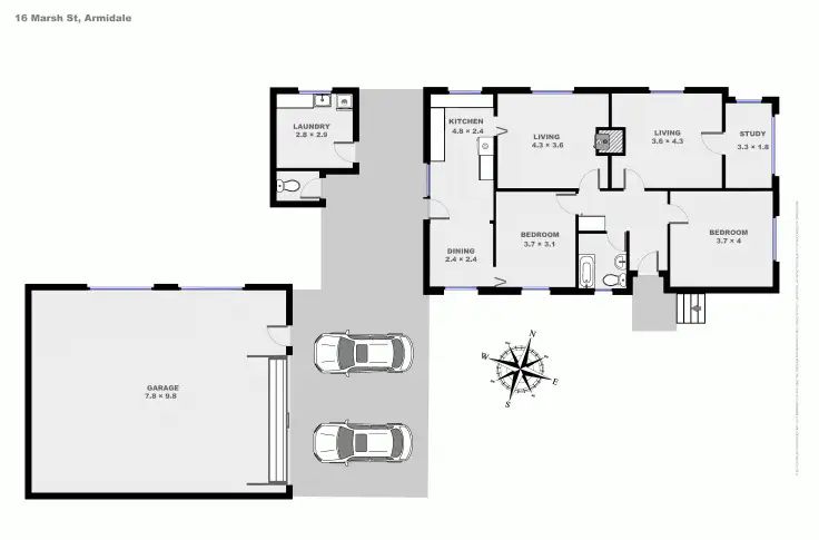 Floorplan of Homely house listing, 16 Marsh Street, Armidale NSW 2350