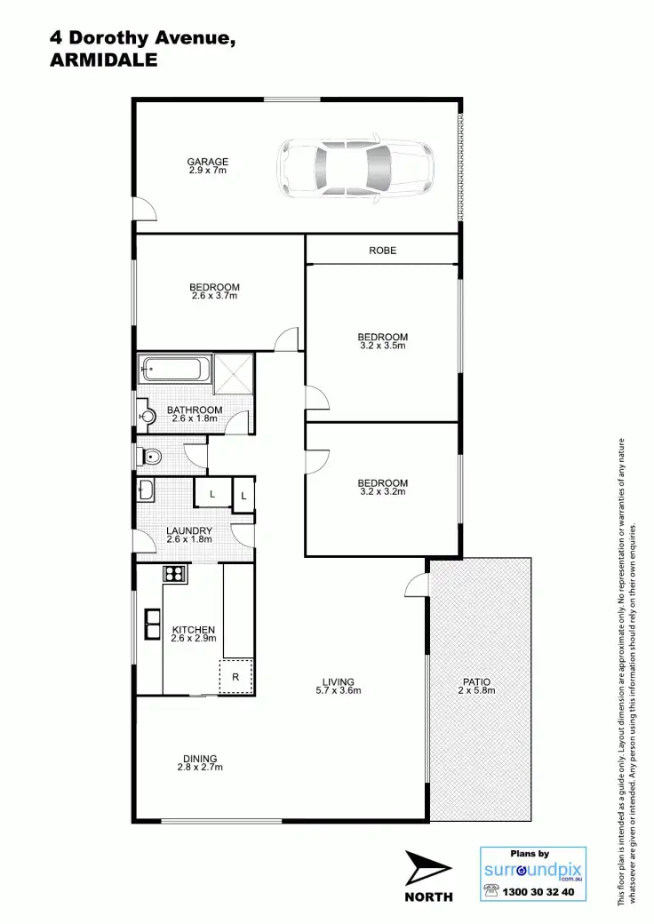 Floorplan of Homely house listing, 4 Dorothy Avenue, Armidale NSW 2350
