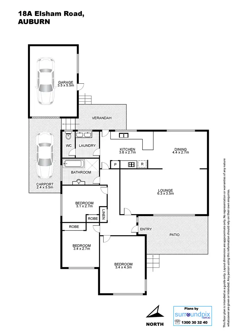 Floorplan of Homely house listing, 18A Elsham Road, Auburn NSW 2144