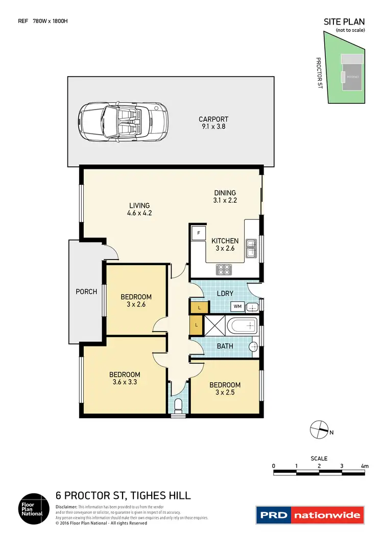 Floorplan of Homely house listing, 6 Proctor Street, Tighes Hill NSW 2297