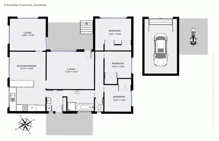 Floorplan of Homely house listing, 4 Caroline Crescent, Armidale NSW 2350