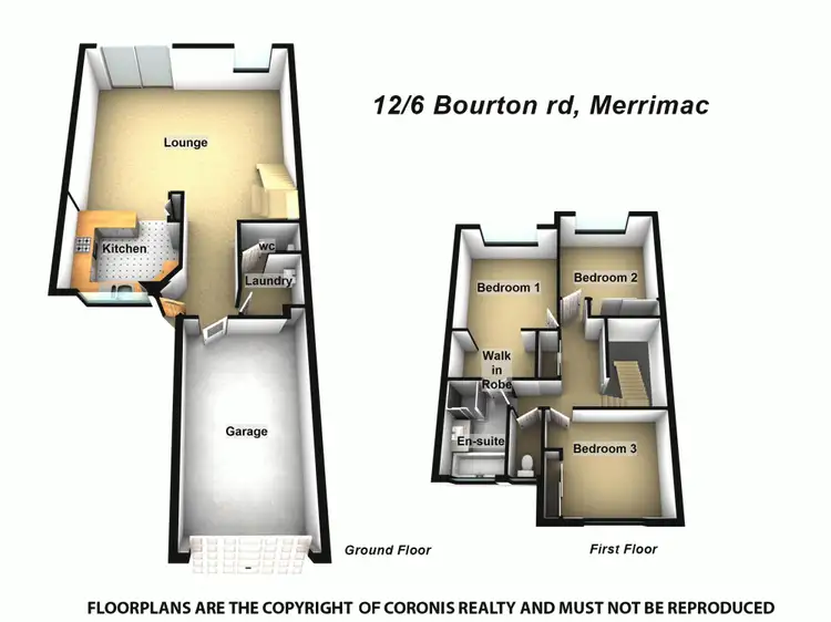 Floorplan of Homely townhouse listing, 12/6 Bourton Road, Merrimac QLD 4226