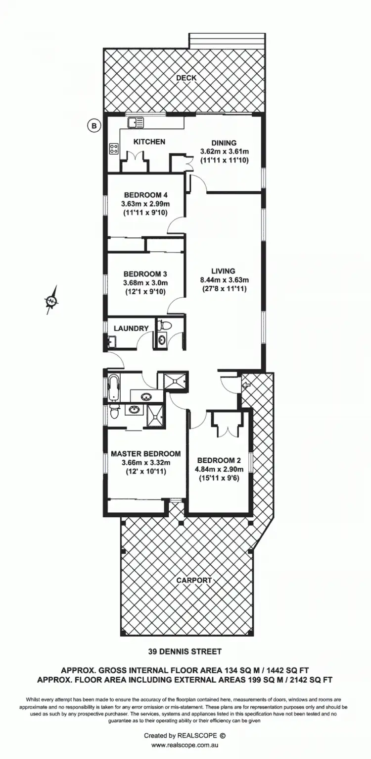 Floorplan of Homely house listing, 39 Dennis Street, Grange QLD 4051