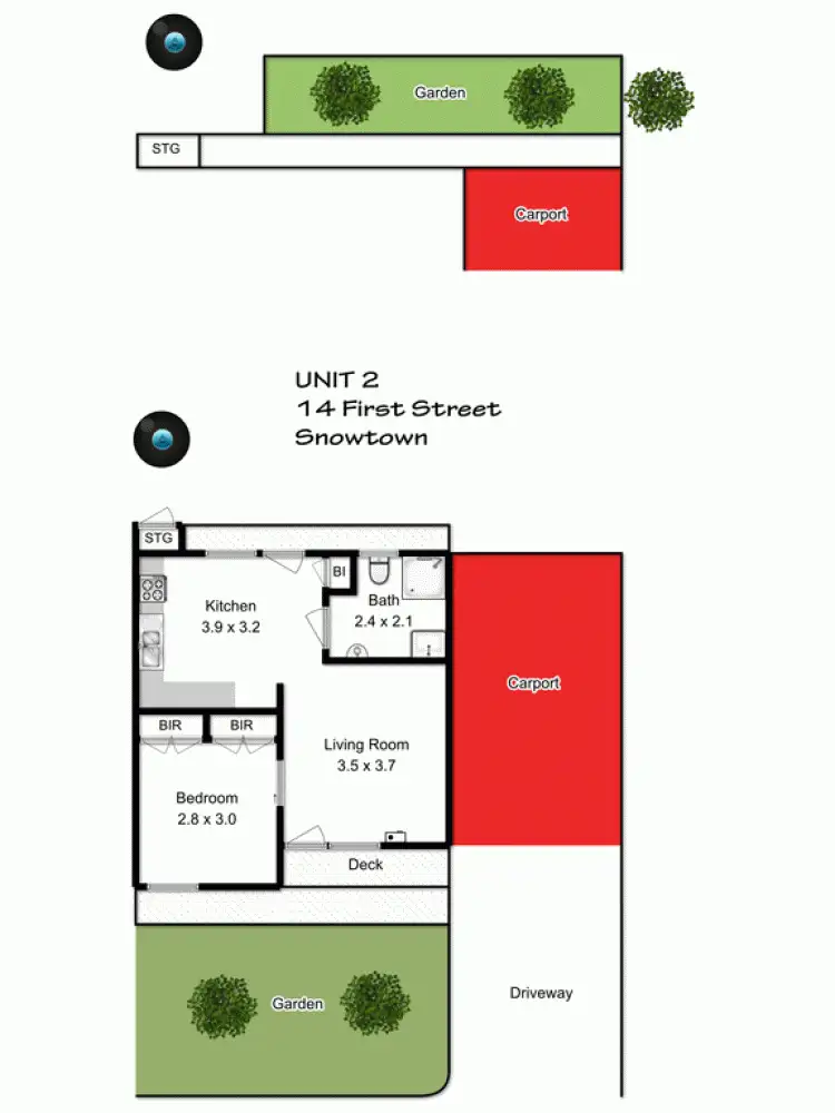 Floorplan of Homely house listing, 14-16 First Street, Snowtown SA 5520