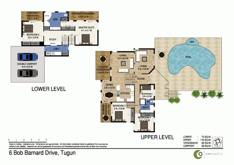 Floorplan of Homely house listing, 6 Bob Barnard Drive, Tugun QLD 4224