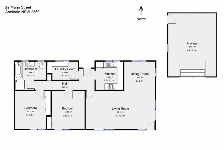 Floorplan of Homely house listing, 29 Mann Street, Armidale NSW 2350