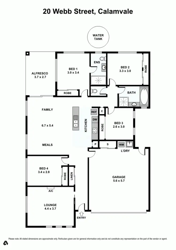 Floorplan of Homely house listing, 20 Webb street, Calamvale QLD 4116