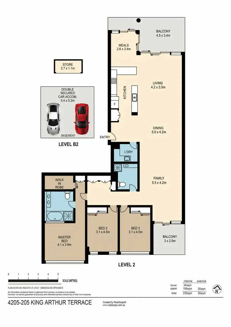 Floorplan of Homely apartment listing, 4205/ 205 King Arthur Terrace, Tennyson QLD 4105