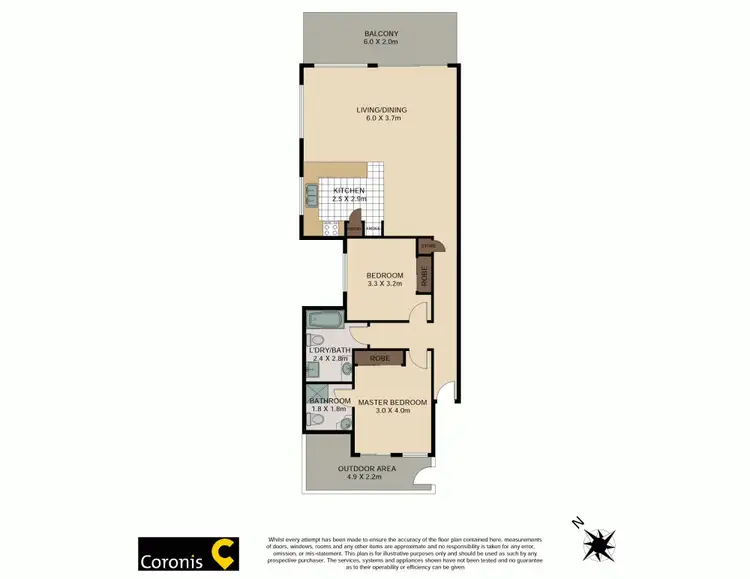 Floorplan of Homely unit listing, 2/14 Bott Street, Ashgrove QLD 4060
