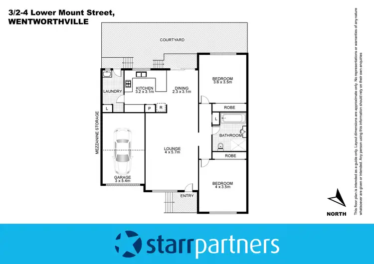 Floorplan of Homely villa listing, 3/2-4 Lower Mount Street, Wentworthville NSW 2145