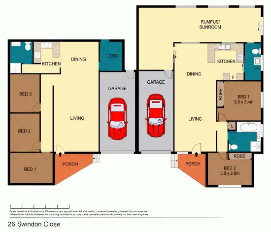 Floorplan of Homely house listing, 26 Swindon Close, Lake Haven NSW 2263