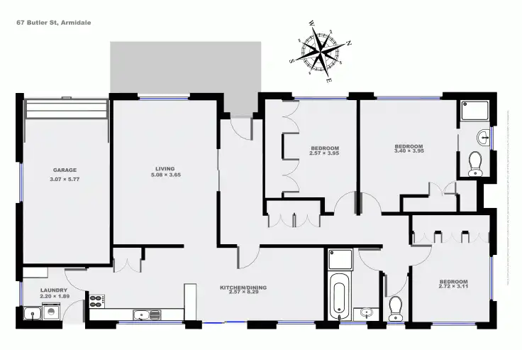Floorplan of Homely house listing, 67 Butler Street, Armidale NSW 2350