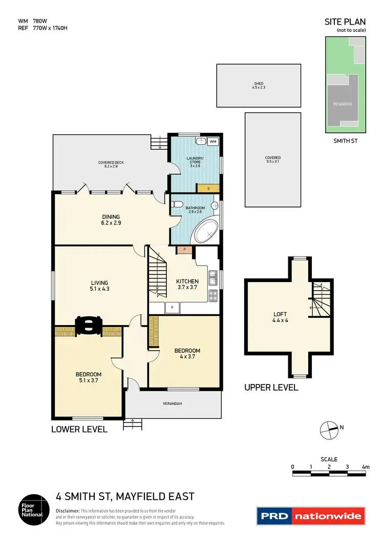 Floorplan of Homely house listing, 4 Smith Street, Mayfield East NSW 2304