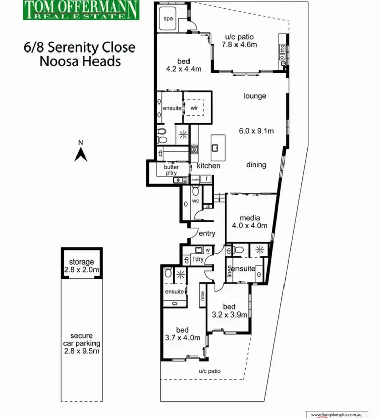 Floorplan of Homely unit listing, 6/8 Serenity Close, Noosa Heads QLD 4567