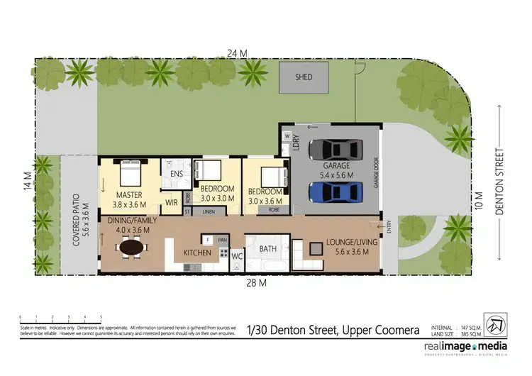 Floorplan of Homely semi-detached listing, 1/30 Denton Street, Upper Coomera QLD 4209