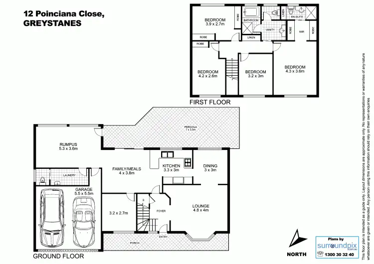 Floorplan of Homely house listing, 12 Poinciana Close (ARCHIVE 1), Greystanes NSW 2145
