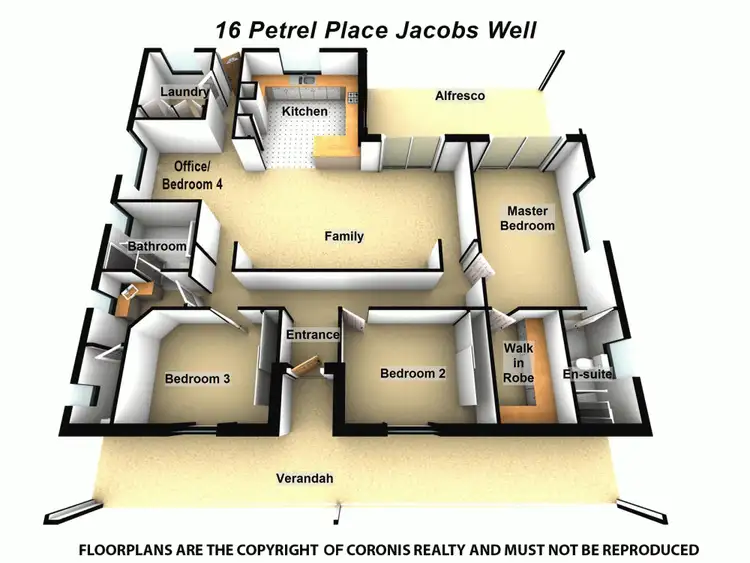Floorplan of Homely house listing, 16 Petrel Place, Jacobs Well QLD 4208