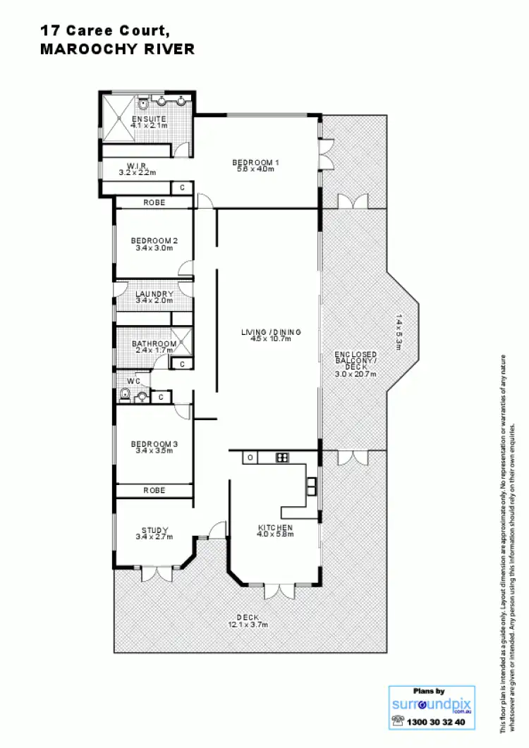 Floorplan of Homely rural property listing, 17 Caree Court, Maroochy River QLD 4561