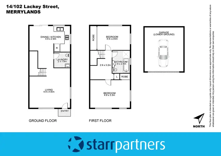 Floorplan of Homely townhouse listing, 14/102-104 Lackey Street, Merrylands NSW 2160