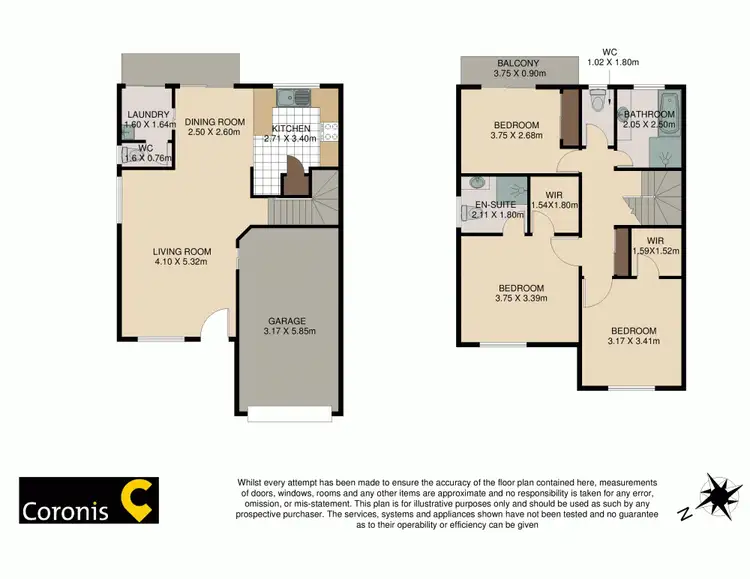 Floorplan of Homely townhouse listing, 9/31 Merrick Street, Wishart QLD 4122