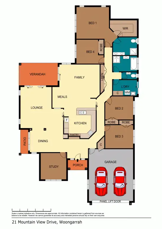 Floorplan of Homely house listing, 21 Mountain View Drive, Woongarrah NSW 2259