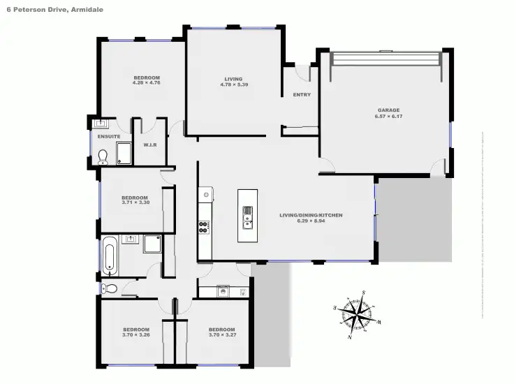 Floorplan of Homely house listing, 6 Peterson Drive, Armidale NSW 2350