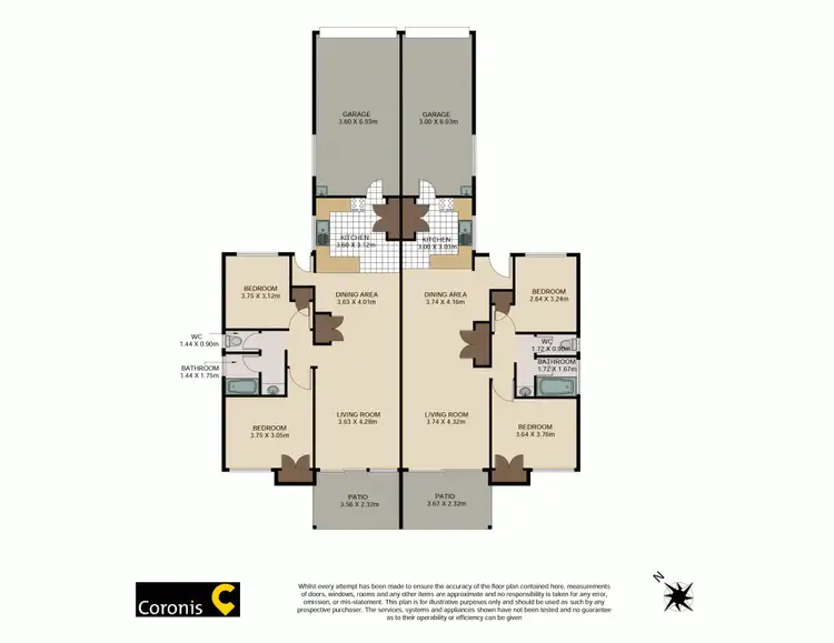 Floorplan of Homely semi-detached listing, 4 Farrer Court, Morayfield QLD 4506