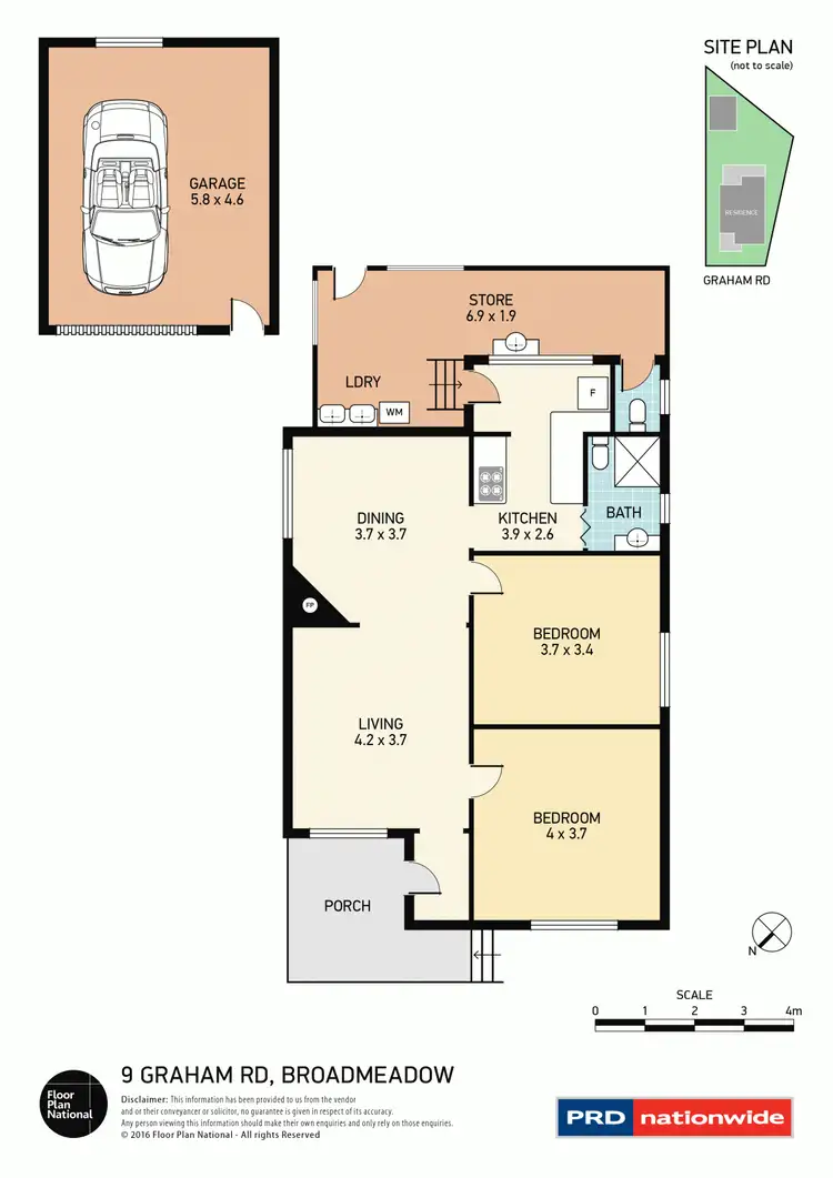 Floorplan of Homely house listing, 9 Graham Road, Broadmeadow NSW 2292