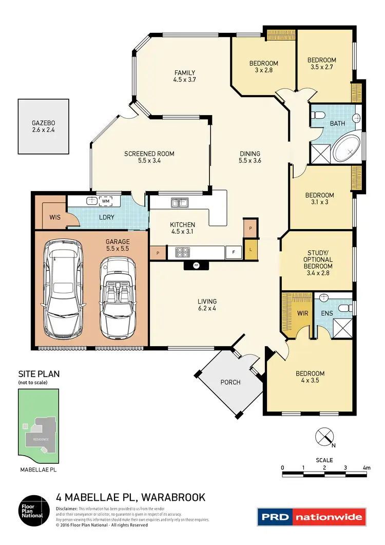 Floorplan of Homely house listing, 4 Mabellae Place, Warabrook NSW 2304
