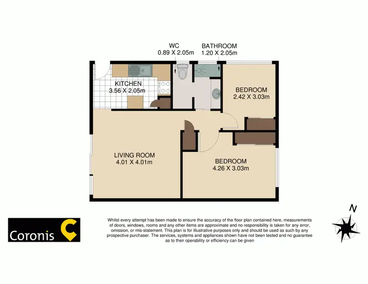Floorplan of Homely unit listing, 2/66 Shetland Street, Morningside QLD 4170