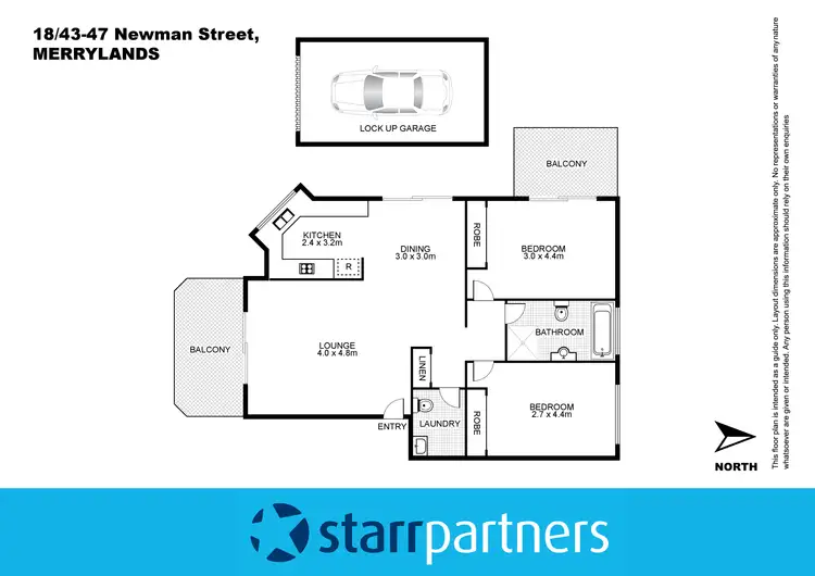 Floorplan of Homely unit listing, 18/43-47 Newman Street, Merrylands NSW 2160